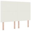 vidaXL Hovedg&aelig;rde Creme 160 cm Velourstof
