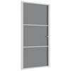vidaxL d&oslash;r 102,5x201,5 cm sikkerhedsglas og aluminium hvid