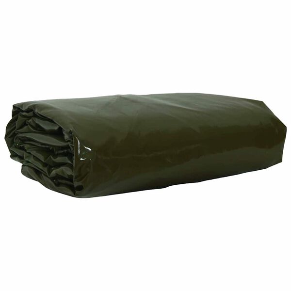 vidaXL Tarpaulin 650g / m&sup2; Oliven gr&oslash;n 3,5 x 5 m