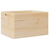 vidaXL tr&aelig;kasse med h&aring;ndtag 40x30x23 cm massivt tr&aelig; fyrretr&aelig;