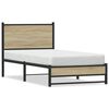 vidaXL sengeramme uden madras 90x190 cm metal sonoma-eg