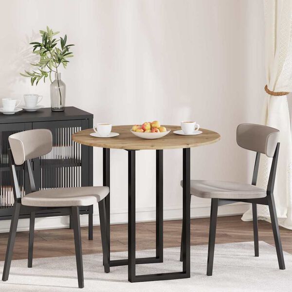 vidaXL Bordplade artisan eg 80 x 80 x 1,5 cm Konstrueret tr&aelig;