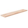 vidaXL hyldeplade 100x20x2,5 cm ubehandlet massivt egetr&aelig;