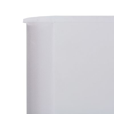 vidaXL 3-panels læsejl 400x80 cm stof sandhvid