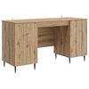 vidaXL Bord Artisan-eg Konstrueret tr&aelig; 142,5 x 50 x 75 cm