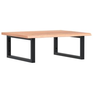 vidaXL badev&aelig;relseshylde st&aring;l og massivt egetr&aelig;