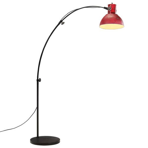 vidaXL gulvlampe 25 W 150 cm E27 rustik r&oslash;d