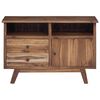 vidaXL Sideboard Naturfarvet 100 x 30 x 68 cm Massiv Teaktr&aelig;