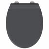 vidaXL Hurtig Udgivelse Toilet passende til Sæde Antracit