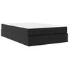 vidaXL Sengeramme med madras med madras 2 pcs Sort PVC