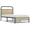 vidaXL sengeramme 75x190 cm uden madras konstrueret tr&aelig; sonoma-eg