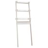 vidaXL toiletstativ 63,5x32x179 cm massivt fyrretr&aelig; hvid