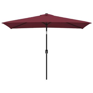 vidaXL parasol med metalstang 300x200 cm bordeauxr&oslash;d