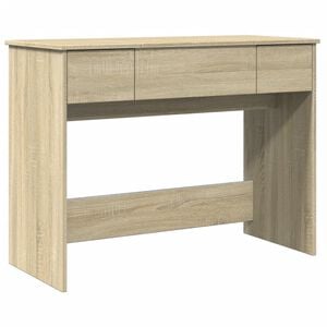 vidaXL makeupbord med spejl 100x45x76 cm sonoma-eg