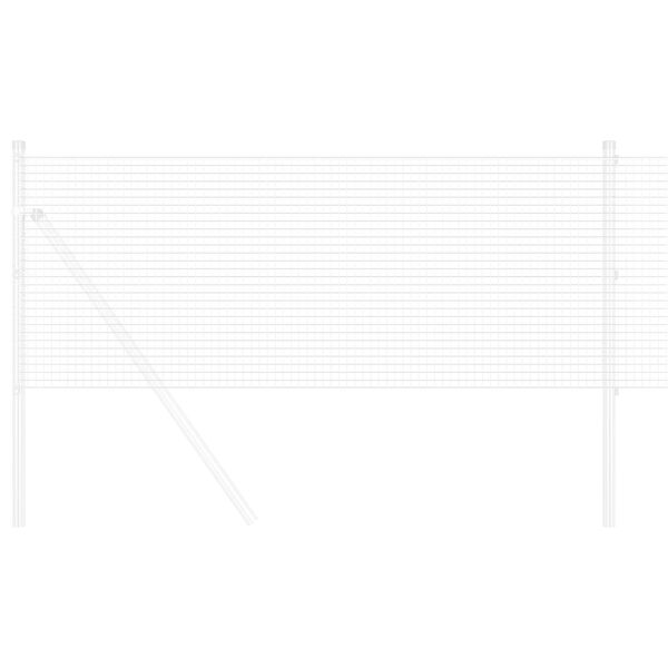 vidaXL Svejset Tr&aring;dhegn S&oslash;lv 0.8 x 50 m