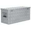 vidaXL aluminiumskasse 80 x 30 x 35 cm sølvfarvet