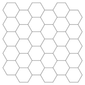 vidaXL Hexagon flise 50 pcs Hvid gr&aring; 30 x 30 cm Polyurethan og PET