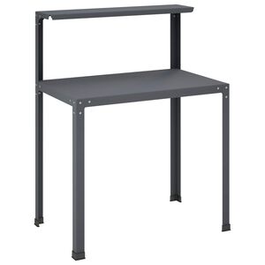 vidaXL Plantebord 100 x 50 x 104 cm Pulverlakeret st&aring;l Antracit