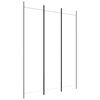 vidaXL 3-panels rumdeler 150x200 cm stof hvid