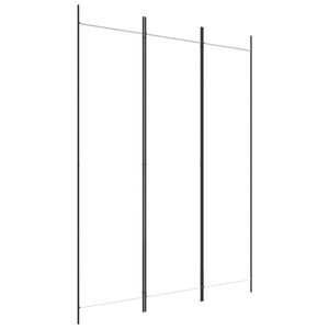 vidaXL 3-panels rumdeler 150x200 cm stof hvid