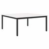 vidaXL Sofabord Hvid 100 x 100 x 45 cm Massiv fyrretr&aelig;