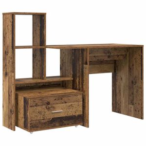 vidaXL Bord Gammelt tr&aelig; Konstrueret tr&aelig; 131,5 x 50 x 106,5 cm