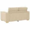 vidaXL Sofa 3 pcs Creme 220 x 80 x 84 cm Linned-blandet stof