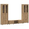 vidaXL TV-m&oslash;bels&aelig;t FLORIN 3 pcs Artisan Egetr&aelig; Konstrueret tr&aelig;