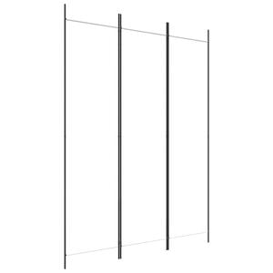 vidaXL 3-panels rumdeler 150x200 cm stof hvid