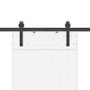 vidaXL skinnesæt til skydedør 213,5 cm stål sort