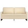 vidaXL 2-personers sofa 140 cm stof cremefarvet