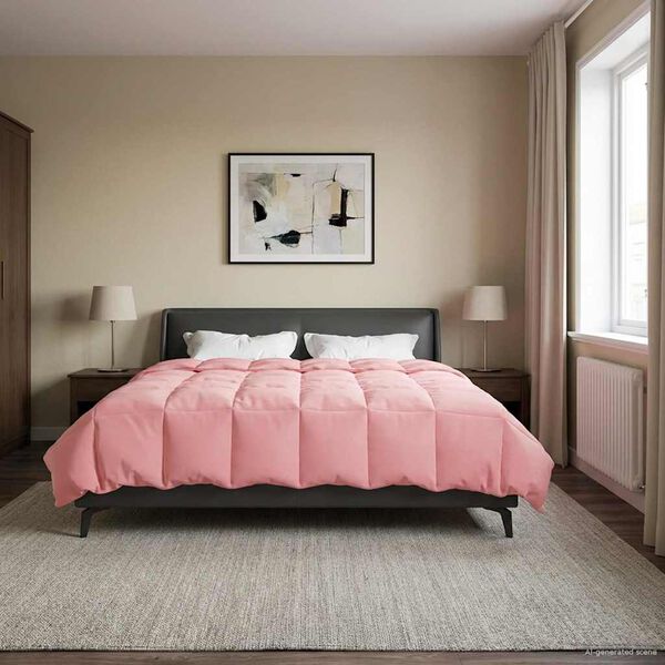 vidaXL Sommer dyne Quilting Lyser&oslash;d 240 x 260 cm Mikrofiber