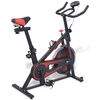 vidaXL motionscykel med pulssensor sort og r&oslash;d