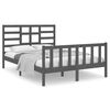 vidaXL sengeramme 120x190 cm Small Double massivt tr&aelig; gr&aring;