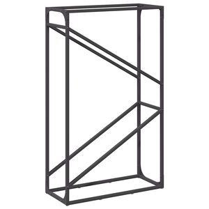 vidaXL br&aelig;ndestativ 60x25x100 cm koldvalset st&aring;l sort