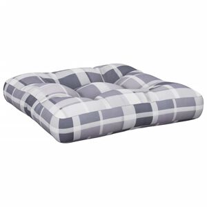 vidaxL pallehynde 58x58x10 cm stof gr&aring;ternet