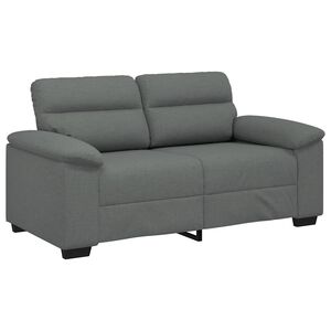 vidaXL 2-personers sofa 160x81x84 cm stof m&oslash;rkegr&aring;