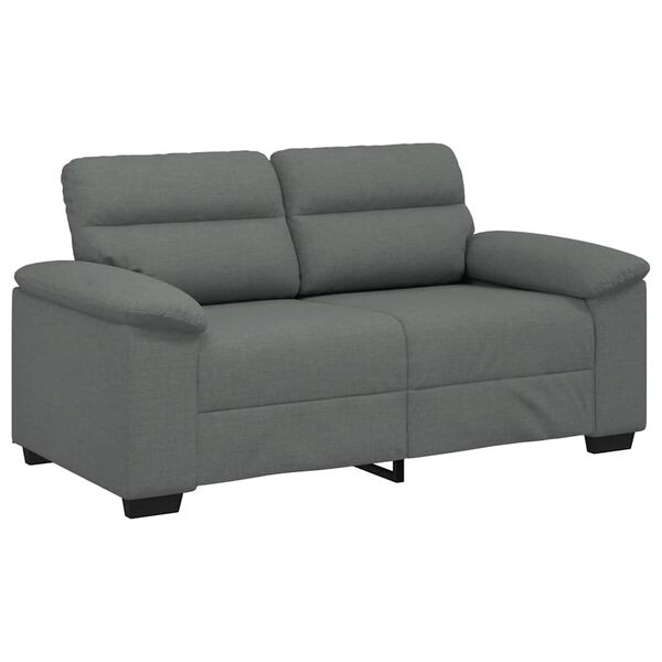 vidaXL 2-personers sofa 160x81x84 cm stof m&oslash;rkegr&aring;