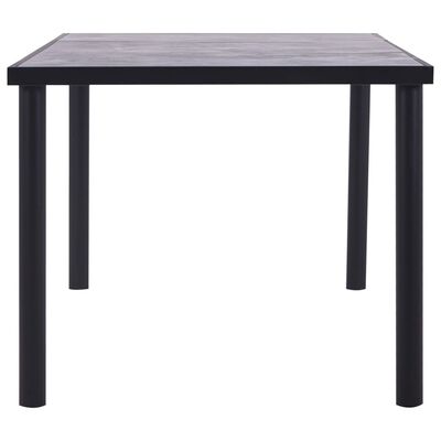 vidaXL spisebord 200x100x75 cm MDF sort og betongrå