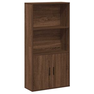 vidaXL bogreol 60x24x120 cm konstrueret tr&aelig; brun egetr&aelig;sfarve