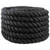 vidaXL Jute reb 50 mm Sort 100% Tossa jute