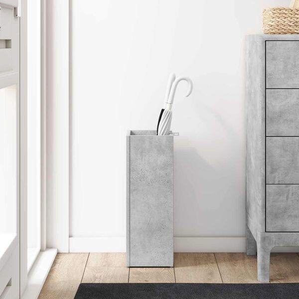 vidaXL Parasolfod Beton Gr&aring; 20 x 20 x 55,5 cm Konstrueret tr&aelig;