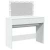 vidaXL makeupbord med LED-lys 100x40x120 cm hvid
