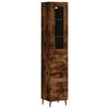 vidaXL skab 34,5x34x180 cm konstrueret tr&aelig; r&oslash;get egetr&aelig;