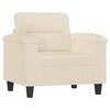 vidaXL sofastol 60 cm mikrofiberstof beige