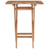 vidaXL foldbart havebord 60x60x75 cm massivt teaktræ