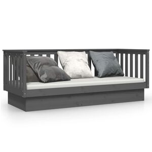 vidaXL daybed 75x190 cm massivt fyrretr&aelig; gr&aring;