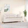 vidaXL 3-personers sofa m. puder og hynder 180 cm mikrofiberstof beige