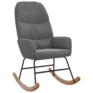 vidaXL gyngestol fl&oslash;jl m&oslash;rkegr&aring;