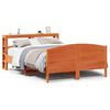 vidaXL sengeramme uden madras 120x190 cm massivt fyrretr&aelig; gyldenbrun